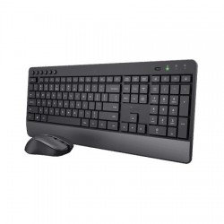 TRUST WIRELESS KEYBOARD &amp; MOUSE TREZO GR BLACK 24918