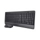TRUST WIRELESS KEYBOARD &amp; MOUSE TREZO GR BLACK 24918