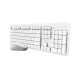 TRUST WIRELESS SILENT KEYBOARD &amp; MOUSE ODY II UK WHITE 25469