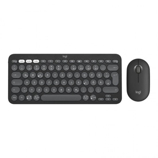 LOGITECH WIRELESS KEYBOARD &amp; MOUSE PEBBLE 2 GRAPHITE 920-012239
