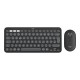 LOGITECH WIRELESS KEYBOARD &amp; MOUSE PEBBLE 2 GRAPHITE 920-012239
