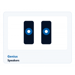 GENIUS Speakers Black 6W SPHF180/BLK GENIUS Speakers Black 6W SPHF180/BLK