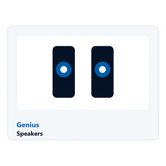 GENIUS Speakers Black 6W SPHF180/BLK
